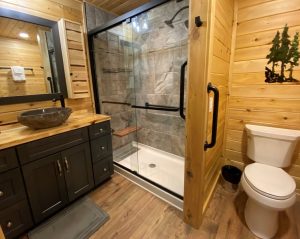Log Cabin Master bath