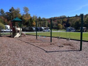 Playground and swings