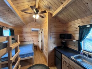 Studio Log Camping Cabin