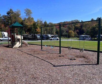 Playground and swings