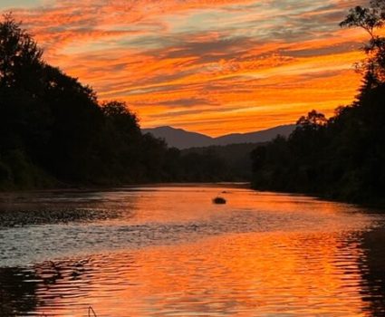 Sunset at the Lamoille River